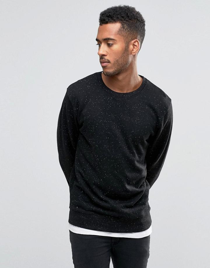 D-struct Fleck Sweater - Black