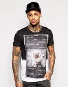 Religion T-shirt With Rose Print - White