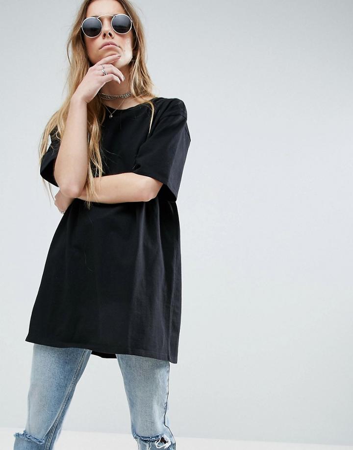 Asos Super Oversized Boyfriend T-shirt - Black