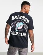New Love Club Brixton Dolphins T-shirt In Black
