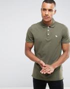 Abercrombie & Fitch Polo Muscle Slim Fit Stretch Pique In Green - Green