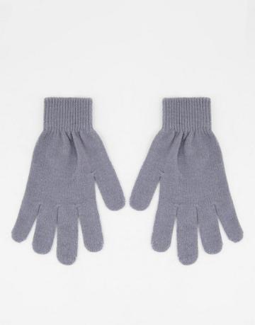 Boardmans Knitted Gloves In Gray