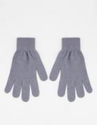 Boardmans Knitted Gloves In Gray