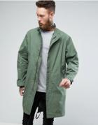Nudie Jeans Co Folke Waxed Parka - Green