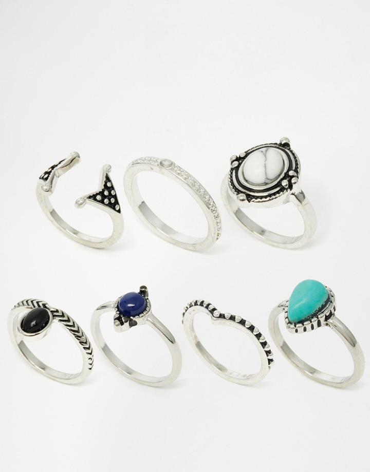 Aldo Legang Multipack Rings - Silver