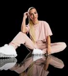 Asyou Oversized T-shirt In Rose - Part Of A Set-pink