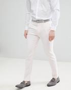 Asos Design Wedding Skinny Smart Pants In Blossom Pink - Pink