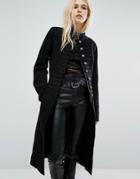 Tripp Nyc Longline Band Jacket - Black