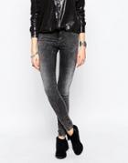 Noisy May Lucy Super Slim Washed Black Jean - Dgd 32