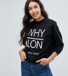 Noisy May Tall Liko Cropped Sweater - Black