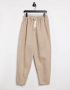 Cotton: On Everyday Pant In Latte-brown