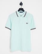 Fred Perry Twin Tipped Polo Shirt In Blue