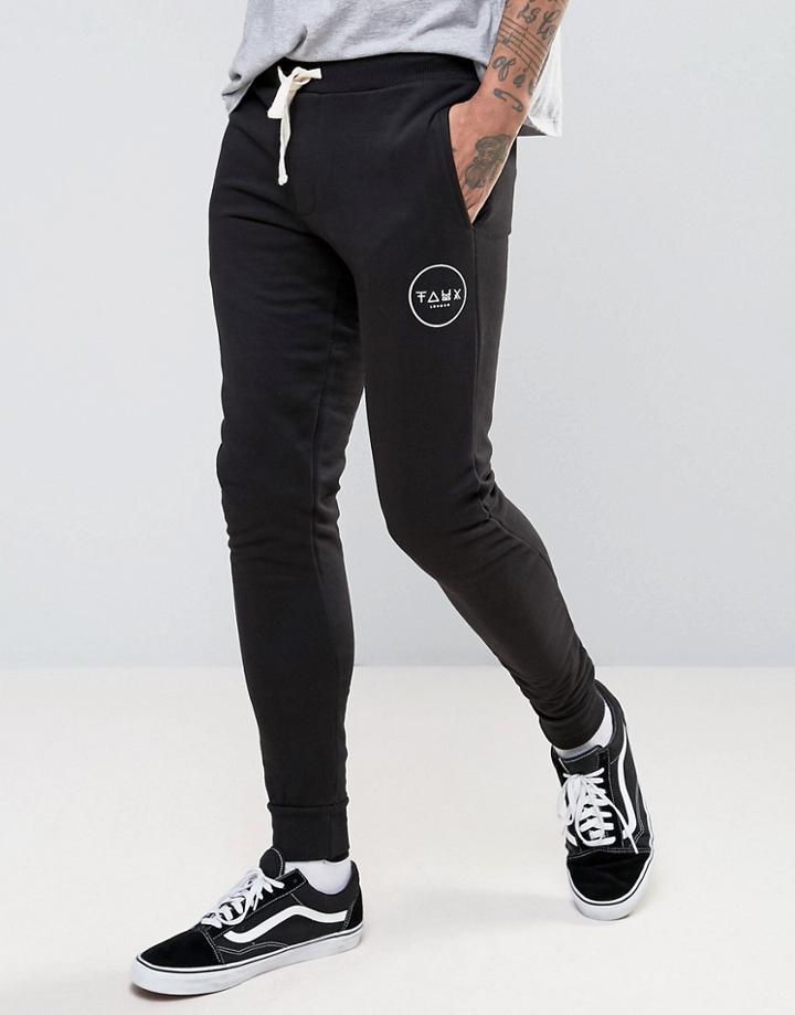 Friend Or Faux Carson Slim Fit Joggers - Black