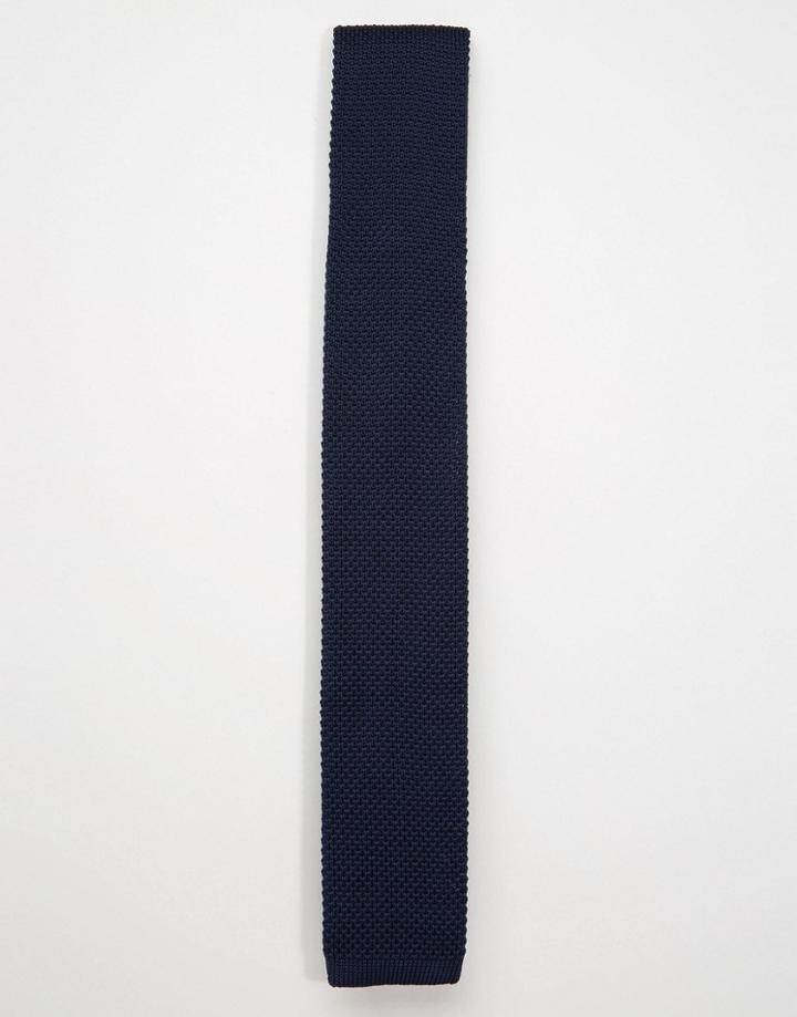 Noose & Monkey Tie Knitted - Navy