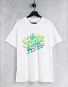 New Look Oversized T-shirt With Sprite Print In White