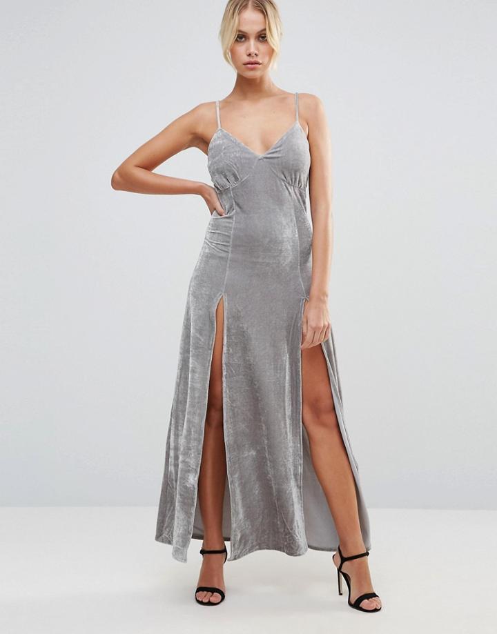 Daisy Street Cami Maxi Dress - Silver