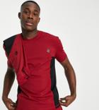 South Beach Man T-shirt In Burgundy-red