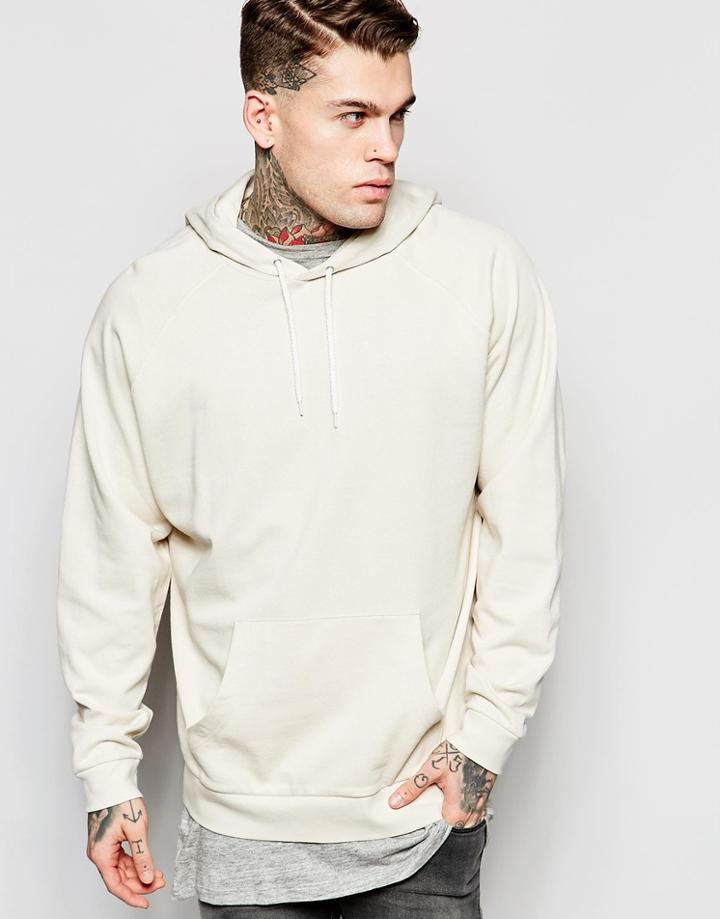 Asos Oversized Hoodie In Stone - Beige