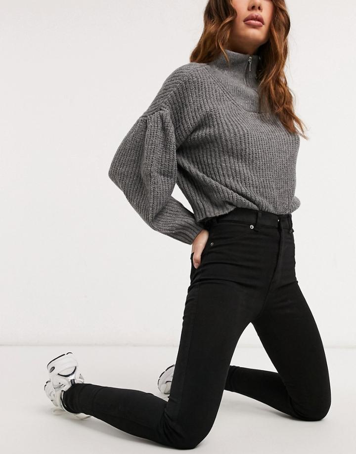 Dr Denim Solitaire Skinny Jeans In Black