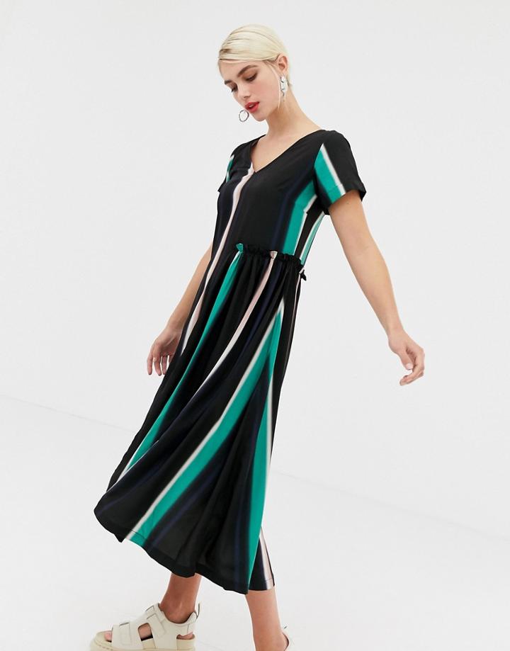 2ndday Nicole Fade Printed Dress With Frill Detail - Multi