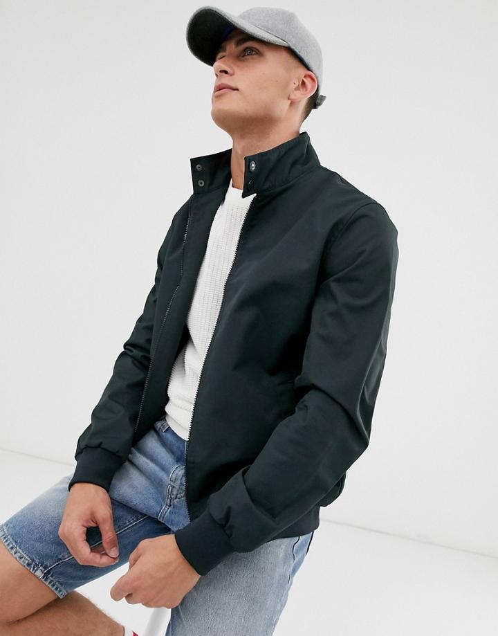 Threadbare Harrington Jacket In Navy