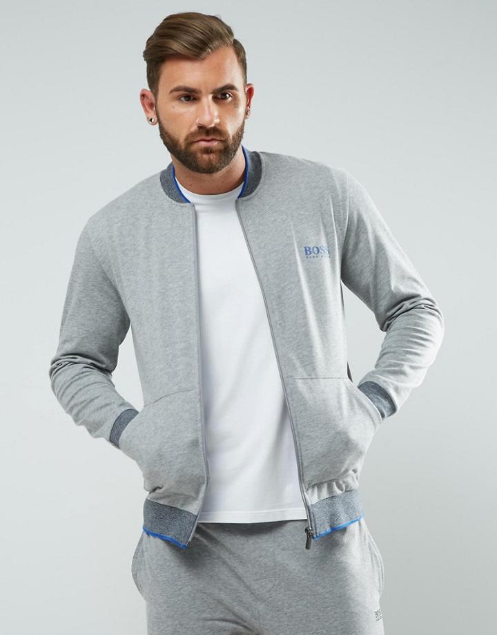 Boss By Hugo Boss College Jacket - Gray