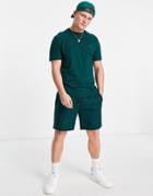 River Island T-shirt & Short Set In Green