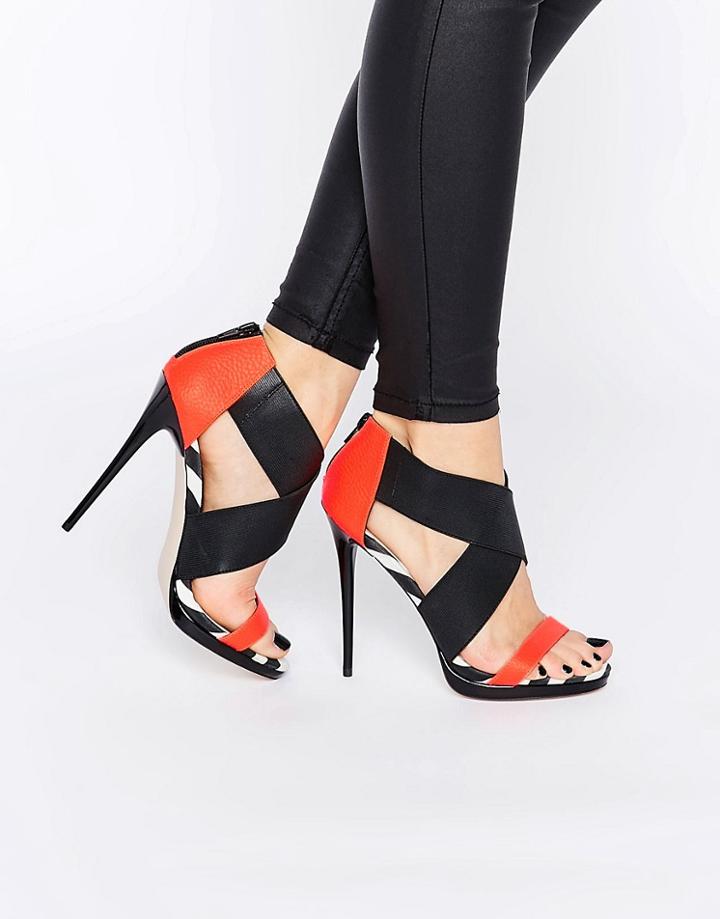 Asos Hot To Trott Heeled Sandals - Multi