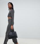Fashion Union Tall Wide Leg Shimmer Pants Two-piece - Black