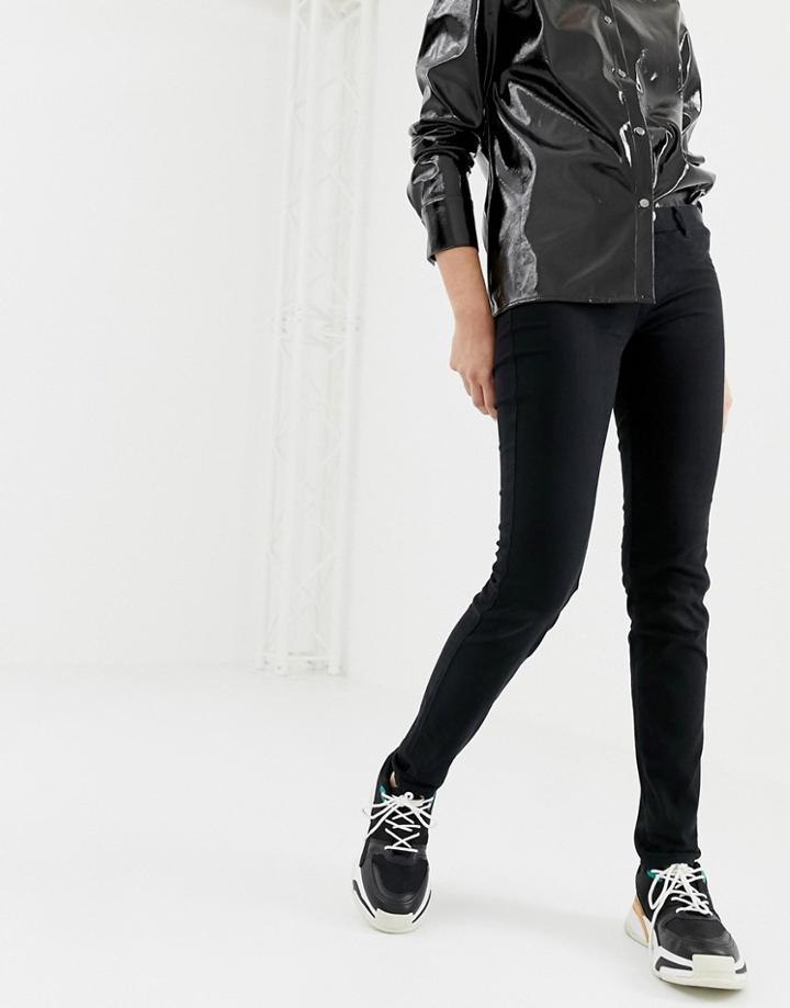 Love Moschino Logo Heart Skinny Jeans - Black