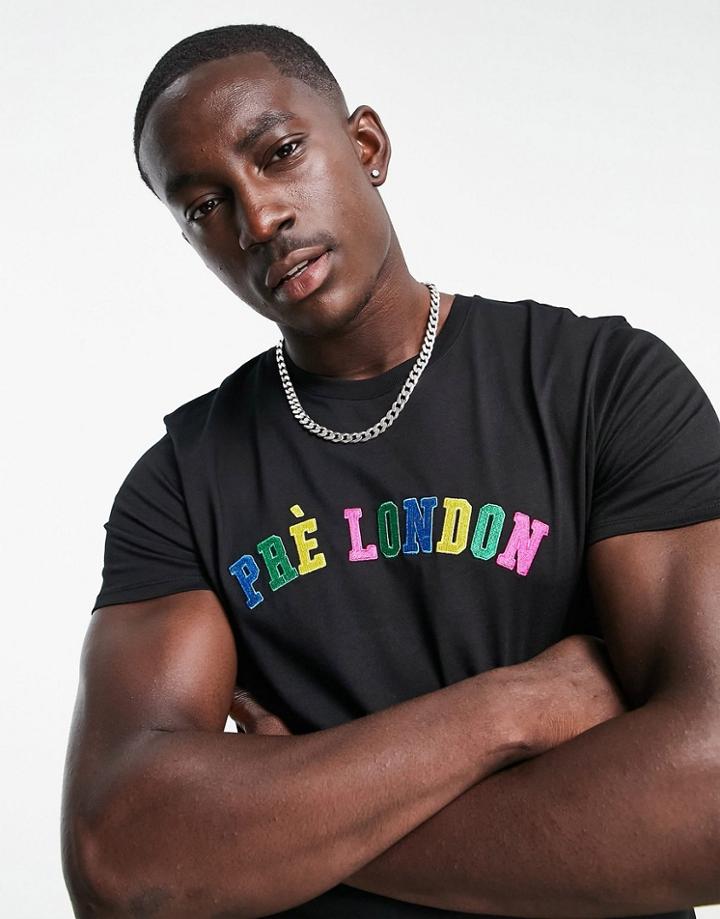 Pre London Uni Script T-shirt In Black