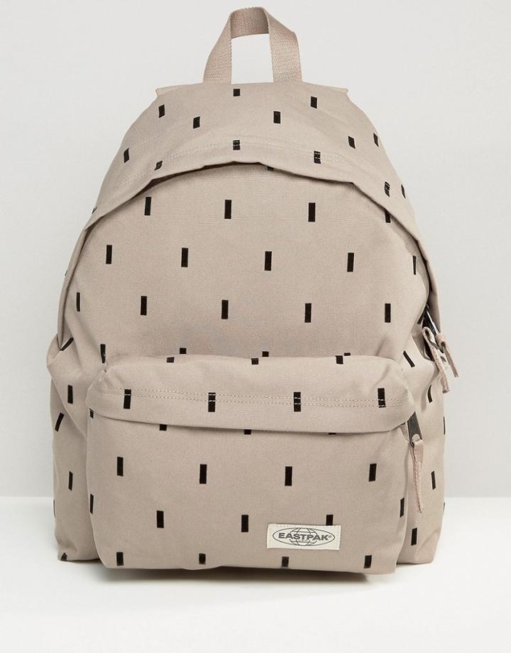 Eastpak Padded Pak'r Modern Print Backpack - Beige