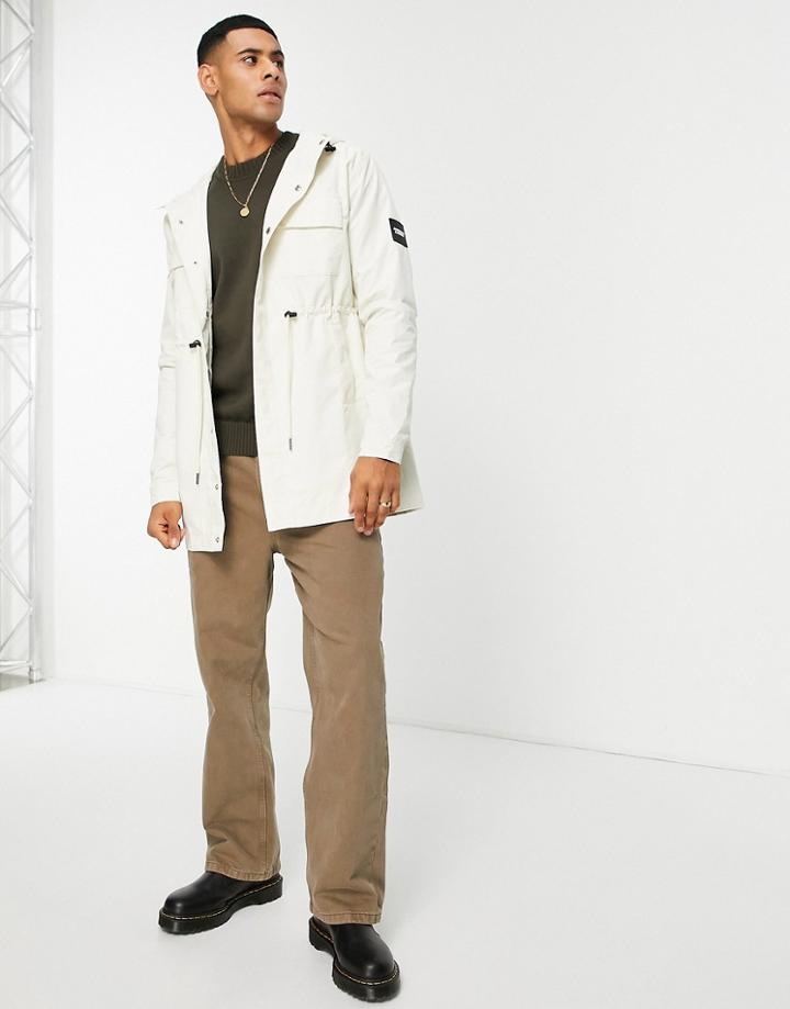 Jameson Carter Miller Lightweight Waterproof Tech Jacket In Stone-neutral