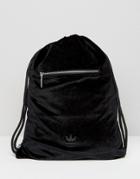 Adidas Originals Velvet Drawstring Bag - Black