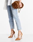 Asos Design Palma Chain Detail High Shoes In Tan-brown