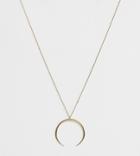 Orelia Gold Plated Double Ring Pendant Necklace - Gold