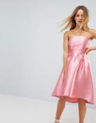 Vero Moda Strapless Prom Dress - Pink