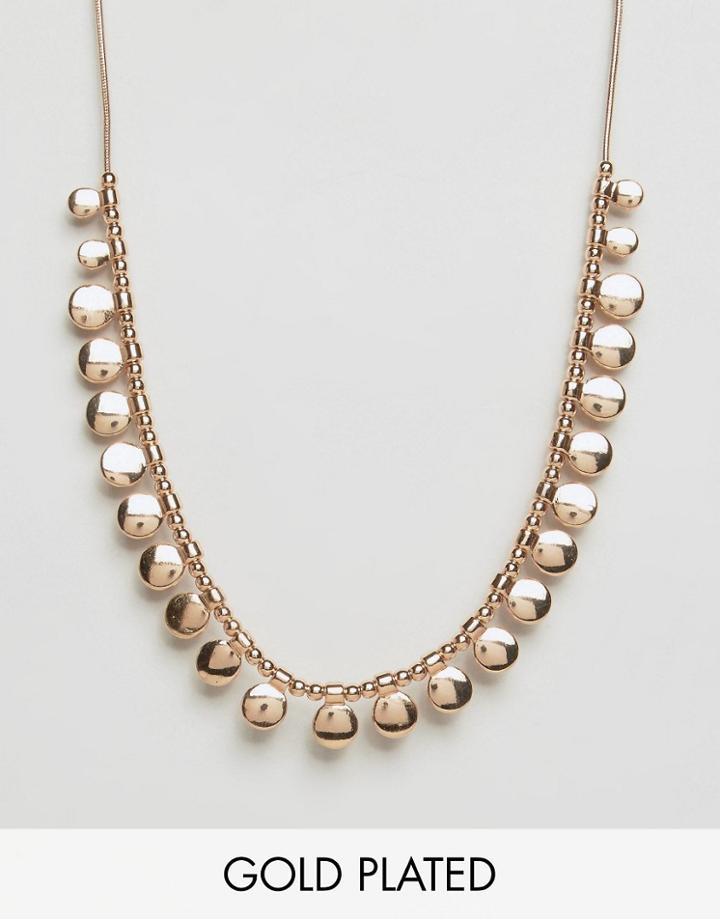 Pilgrim Rose Gold Plated Necklace - Gold