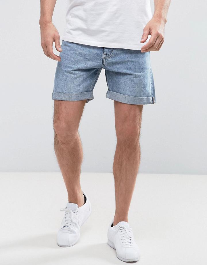 Weekday Beach Day Denim Shorts Wow Blue - Blue