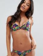 Billabong Sol Searcher Twist Cami Bralette Bikini Top - Multi