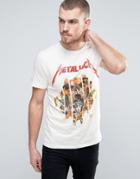 Jack & Jones Core Metallica T-shirt - White