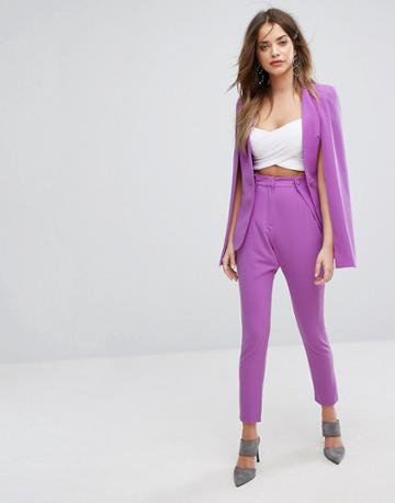 Lavish Alice Tailored Pants - Purple