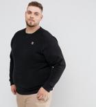Fila Vintage Plus Sweatshirt With Small Logo In Black - Black