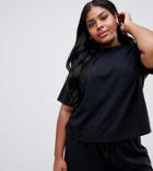 Asos Design Curve Mix & Match Pyjama Tee - Black