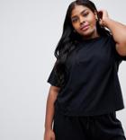 Asos Design Curve Mix & Match Pyjama Tee - Black