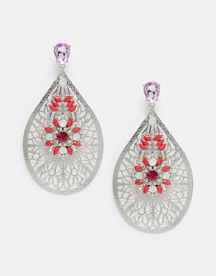 Asos Nikou Chandelier Earrings - Multi