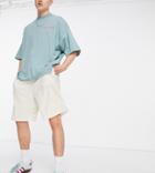 Collusion Basketball Shorts In Beige Towelling Set-neutral