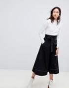 Kowtow Audition Midi Skirt With Contrast Stitching - Black