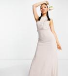 Tfnc Petite Bridesmaid Multiway Maxi Dress In Pink