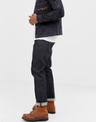 Nudie Jeans Co Sleepy Sixten Loose Tapered Fit Jeans In Dry Deep-navy